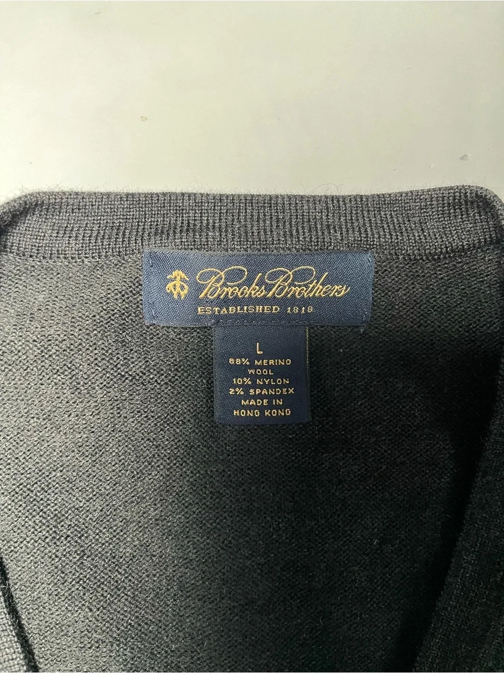Brooks Brother Charcoal Gray Merino Sweater~Golf~Preppy~Grandpacore